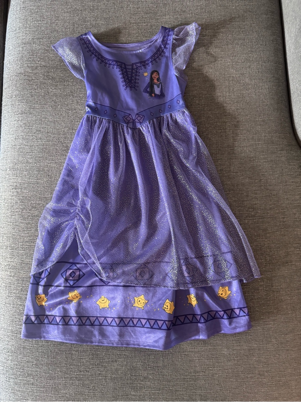 Disney Wish Princess Dress with Sparkle Overlay